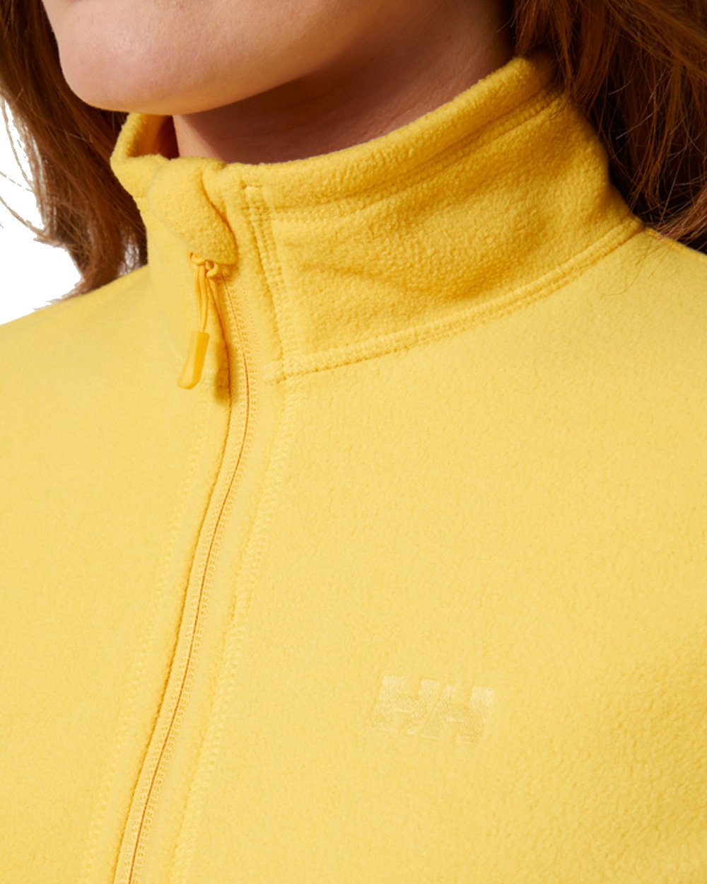 Honeycomb coloured Helly Hansen Daybreaker Ladies Fleece Jacket on white background