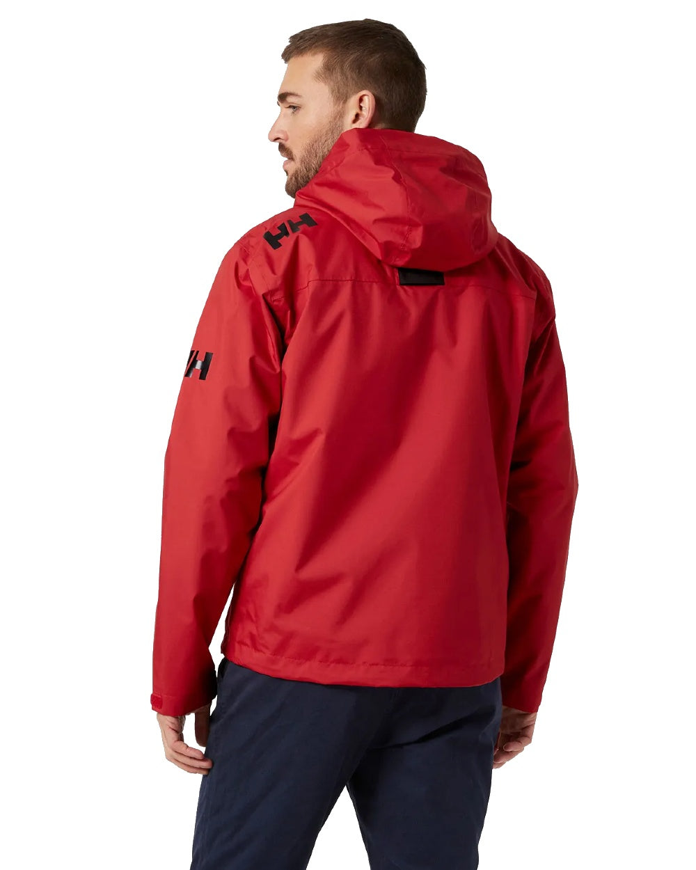 Helly Hansen Mens Crew Hooded Midlayer Sailing Jacket in Red 