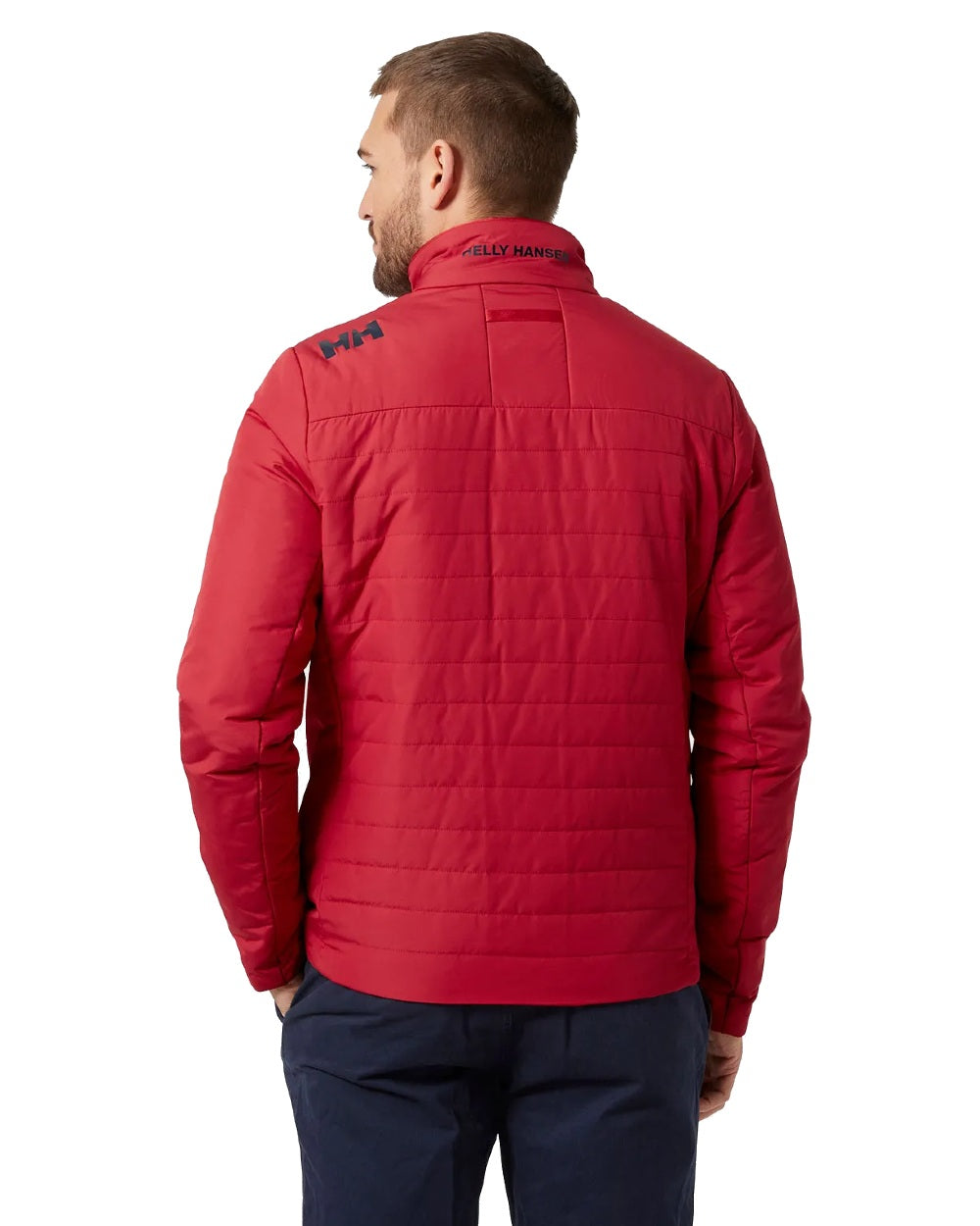 Helly Hansen Mens Crew Insulated Sailing Jacket 2.0 in Red
