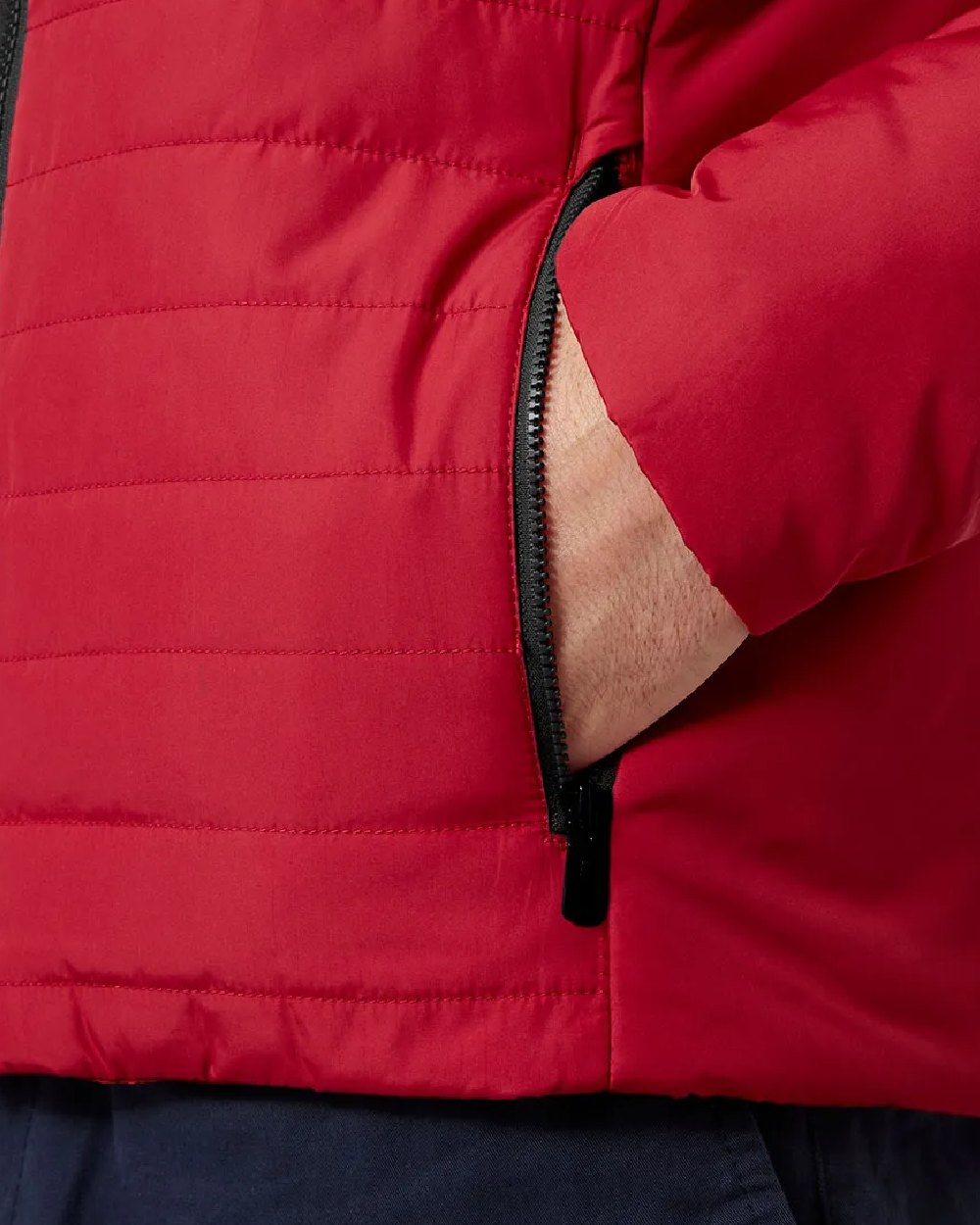 Helly Hansen Mens Crew Insulated Sailing Jacket 2.0 in Red