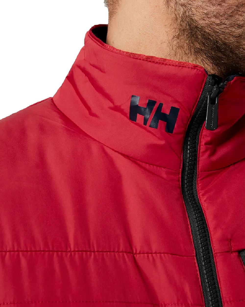 Helly Hansen Mens Crew Insulated Sailing Jacket 2.0 in Red