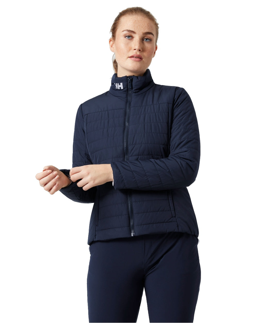 Helly Hansen Womens Crew Insulated Sailing Jacket 2.0 in Navy 