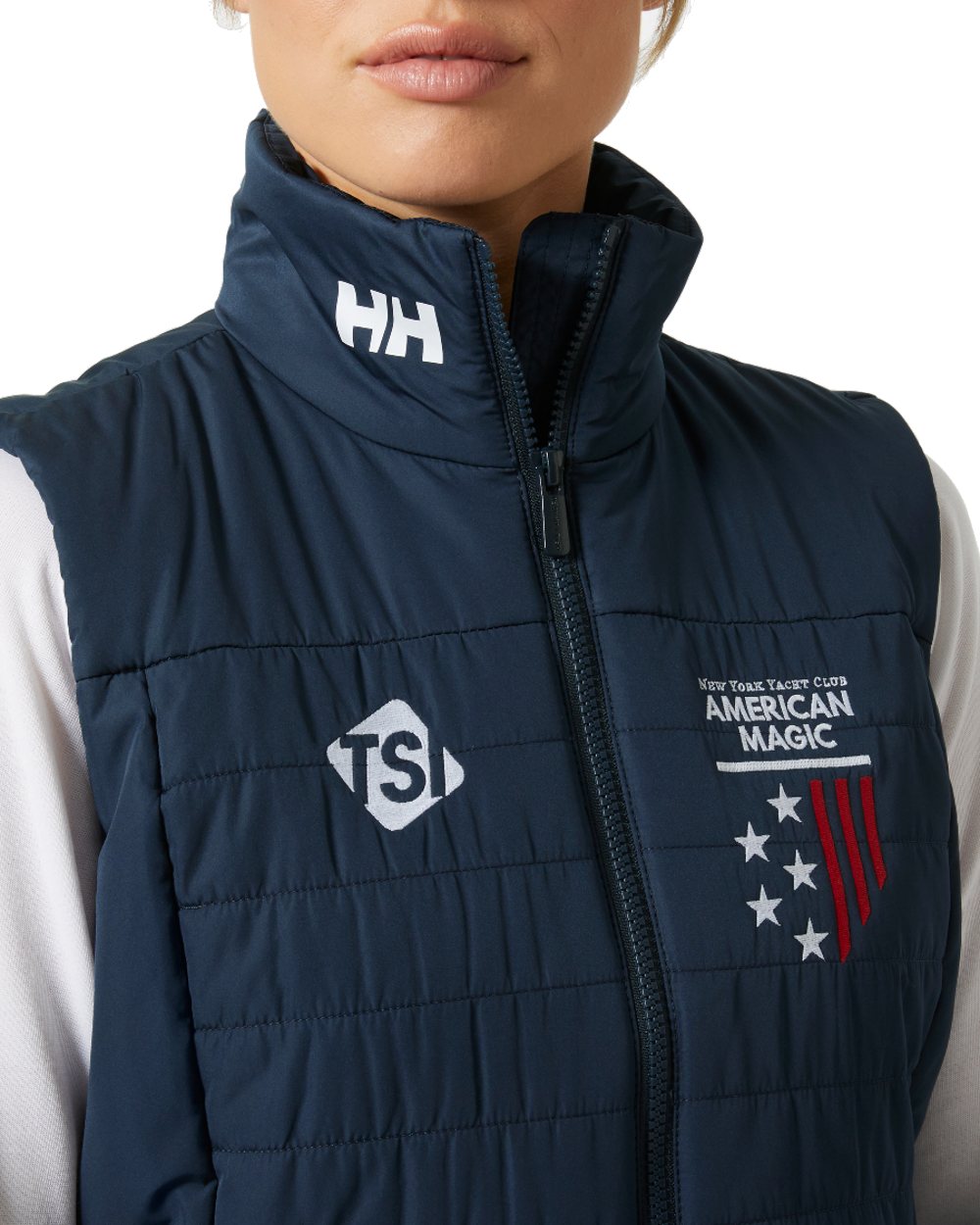 Helly Hansen Womens Crew Insulated Vest 2.0 in AM Navy