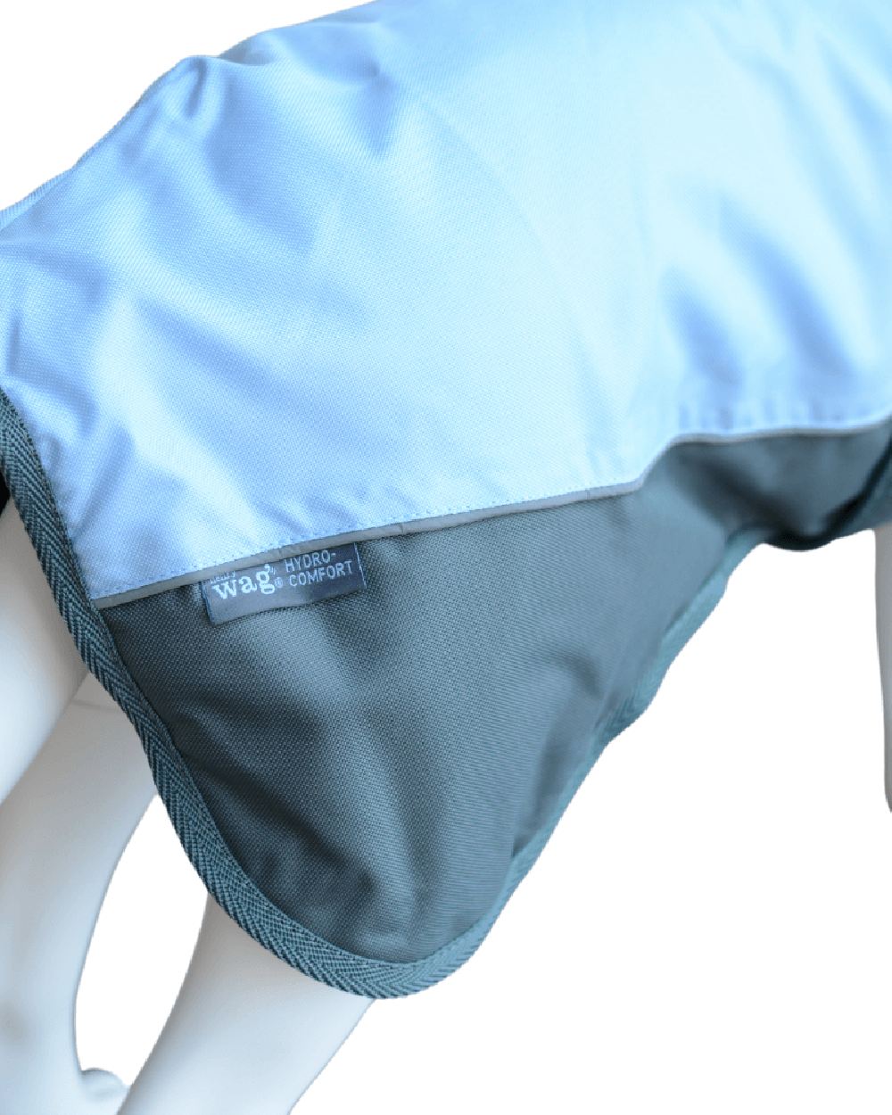 Blue Grey Henry Wag Waterproof Dog Coat on white background