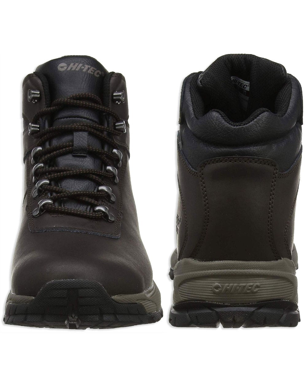 Dark Chocolate Hi-Tec Ladies Eurotrek Lite Waterproof Boots on white background