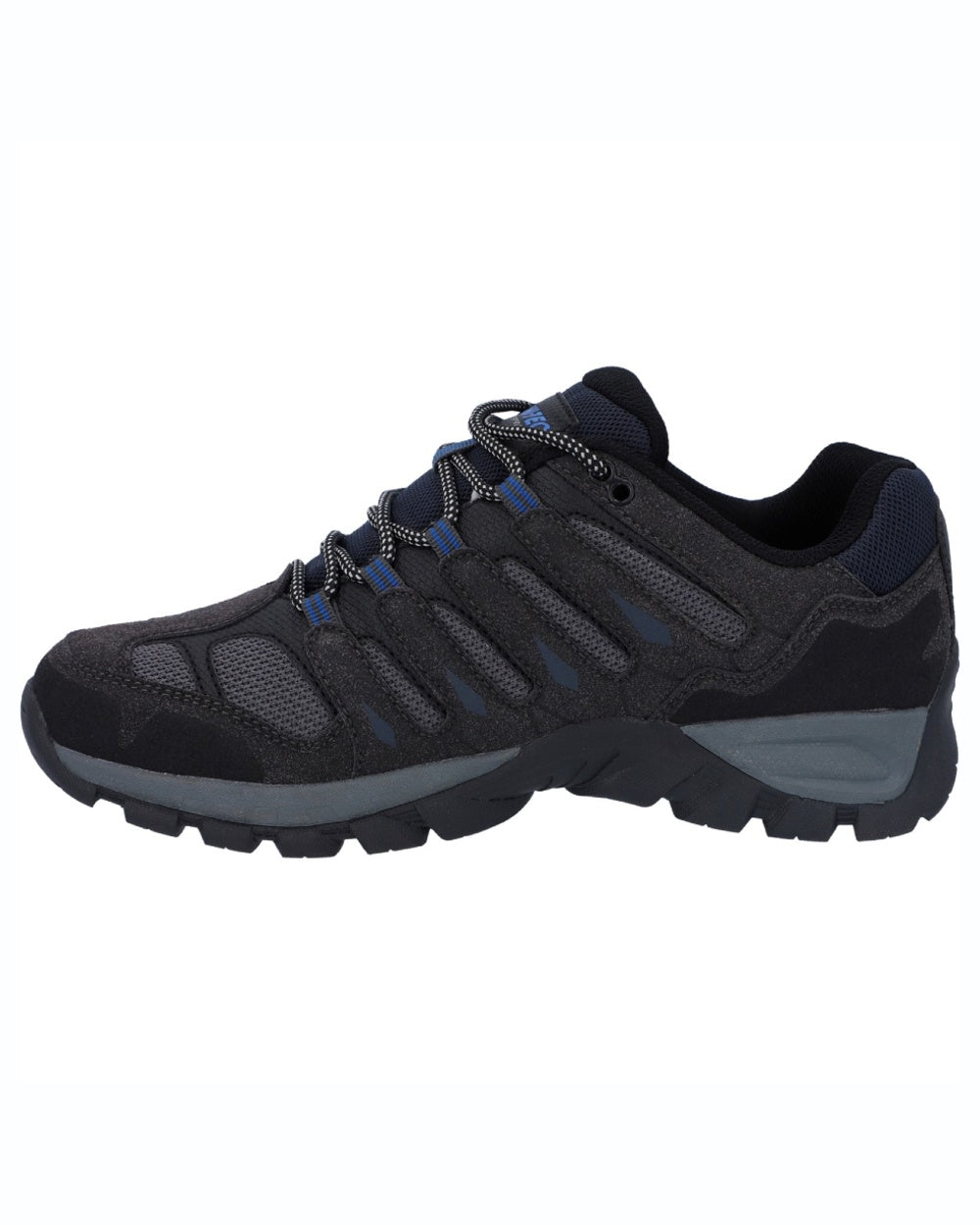 Charcoal coloured Hi-Tec Mens Corzo Low Boots on white background