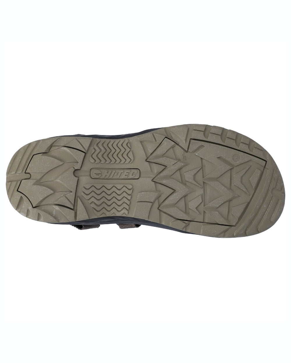 Desert Black coloured Hi-Tec Mens Ula Raft Sandals on white background