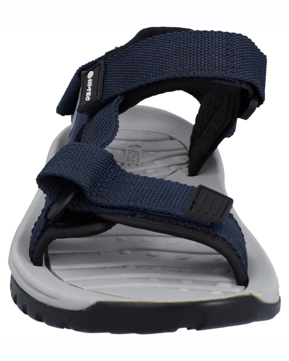 Navy Black coloured Hi-Tec Mens Ula Raft Sandals on white background
