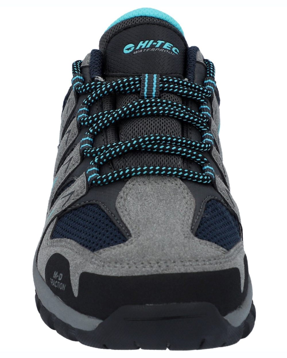 Grey coloured Hi-Tec Womens Corzo Low Hikers on white background