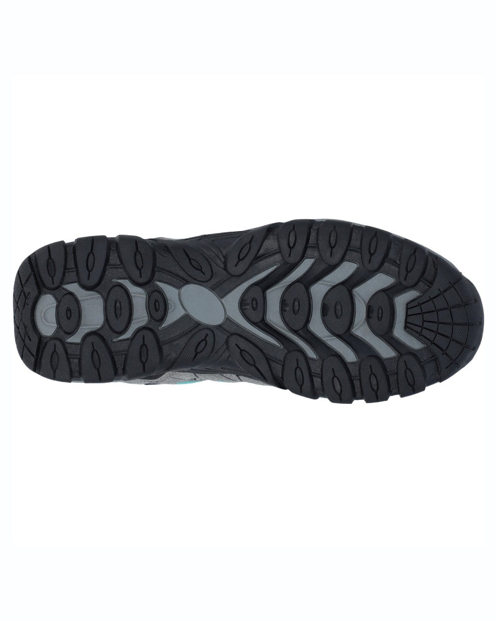 Grey coloured Hi-Tec Womens Corzo Low Hikers on white background