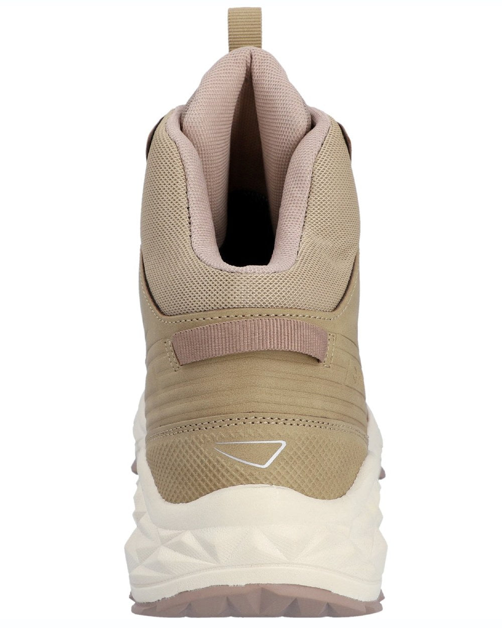 Taupe coloured Hi-Tec Womens Fuse Trek Mid Hiking Boots on white background