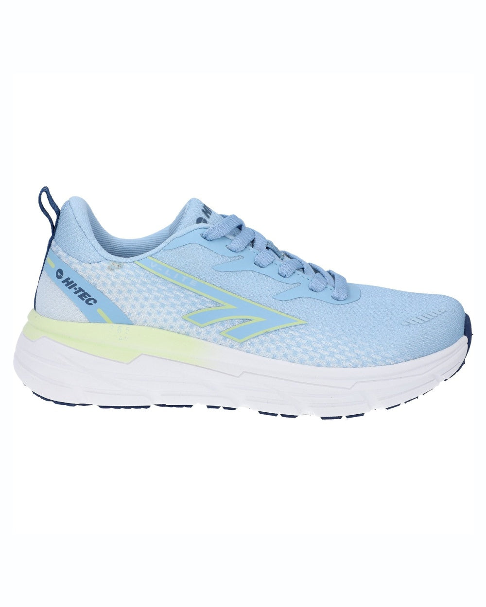 Blue coloured Hi-Tec Womens Promenade Trainers on white background