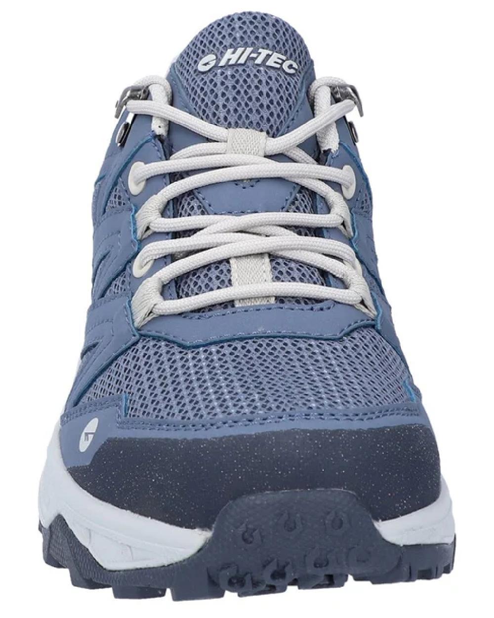 Blue Coloured Hi-Tec Womens Saunter Waterproof Hiking Shoes on white background
