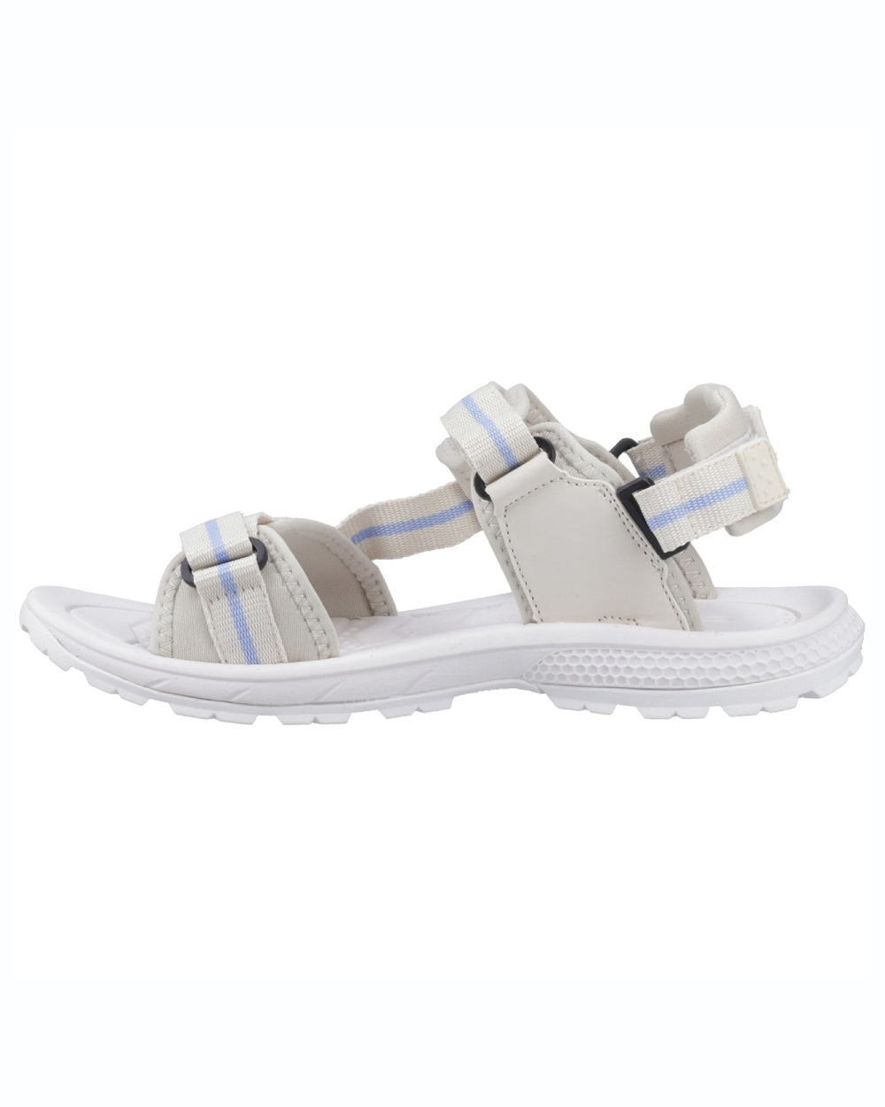 Beige Lilac Coloured Hi-Tec Womens Sierra Sandals On A White Background