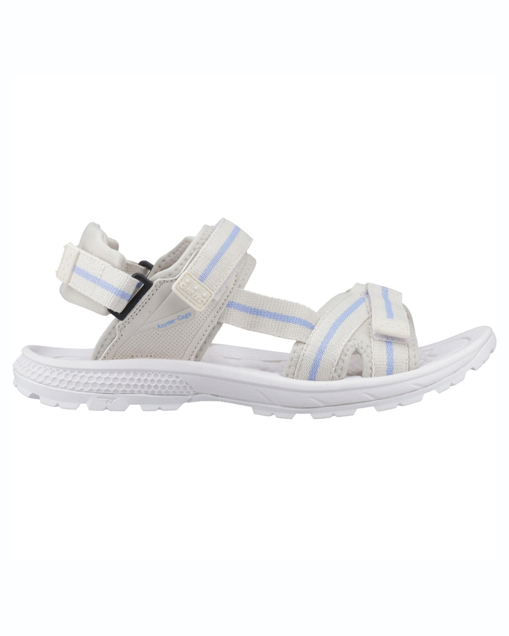 Beige Lilac Coloured Hi-Tec Womens Sierra Sandals On A White Background