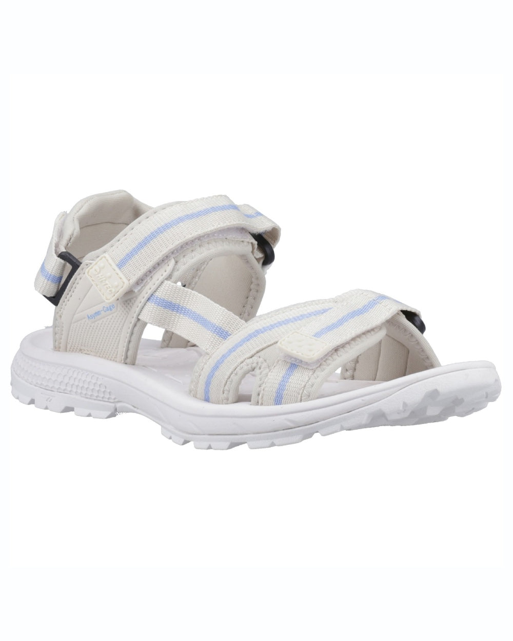 Beige Lilac Coloured Hi-Tec Womens Sierra Sandals On A White Background