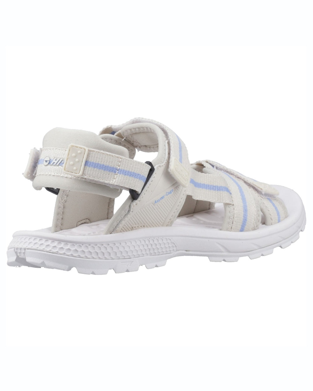 Beige Lilac Coloured Hi-Tec Womens Sierra Sandals On A White Background