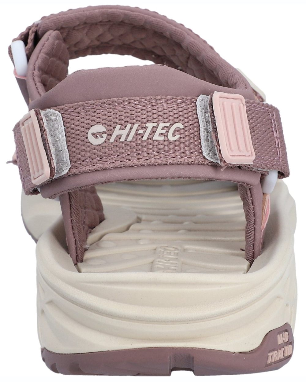 Rose Grey coloured Hi-Tec womens Ula Raft Sandals on white background