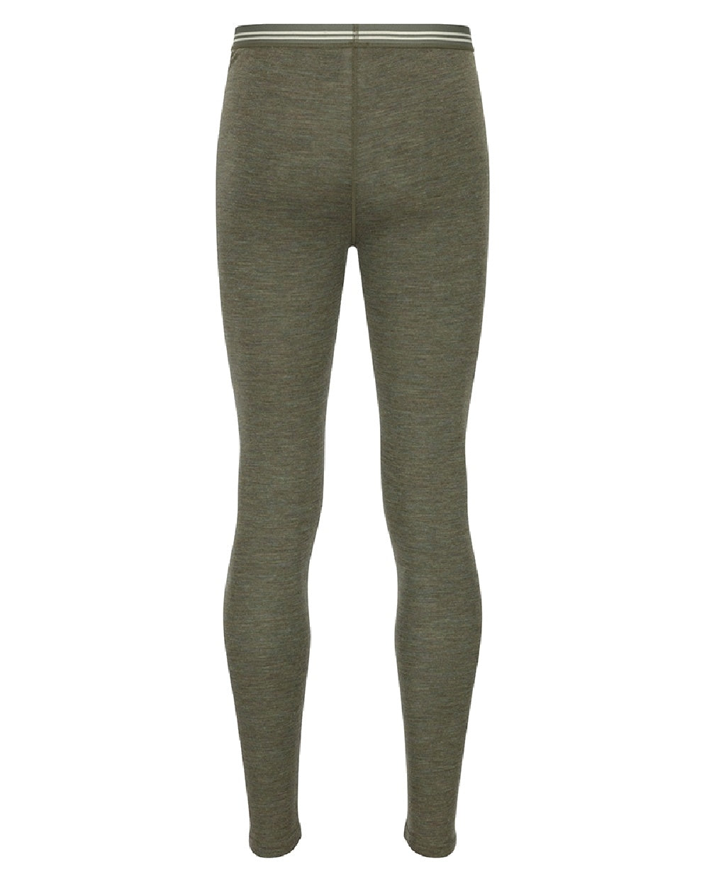 Green Coloured Hoggs of Fife 100% Merino Wool Long Pants on white background