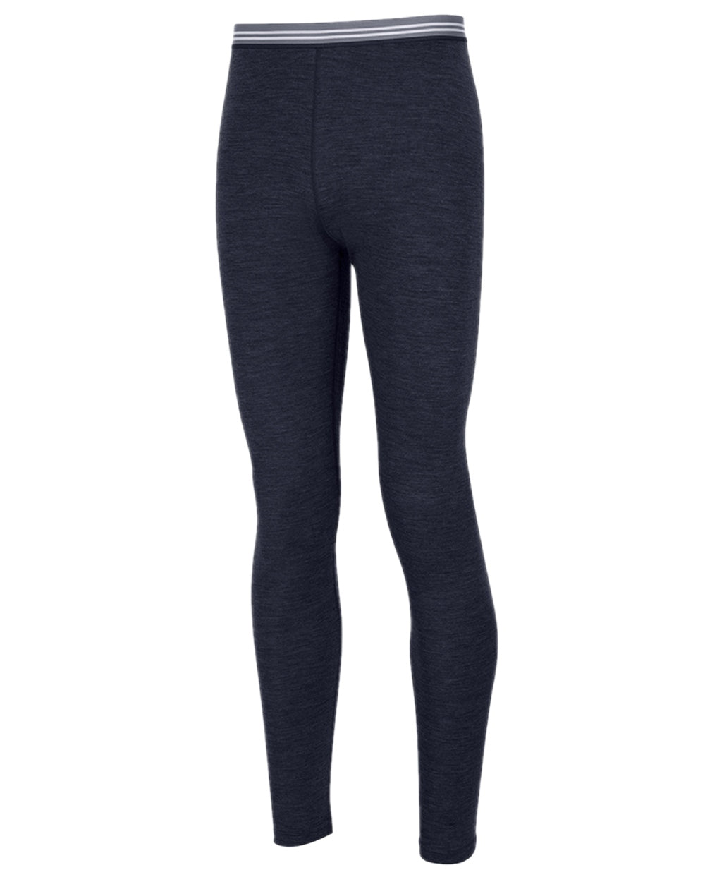 Navy Coloured Hoggs of Fife 100% Merino Wool Long Pants on white background