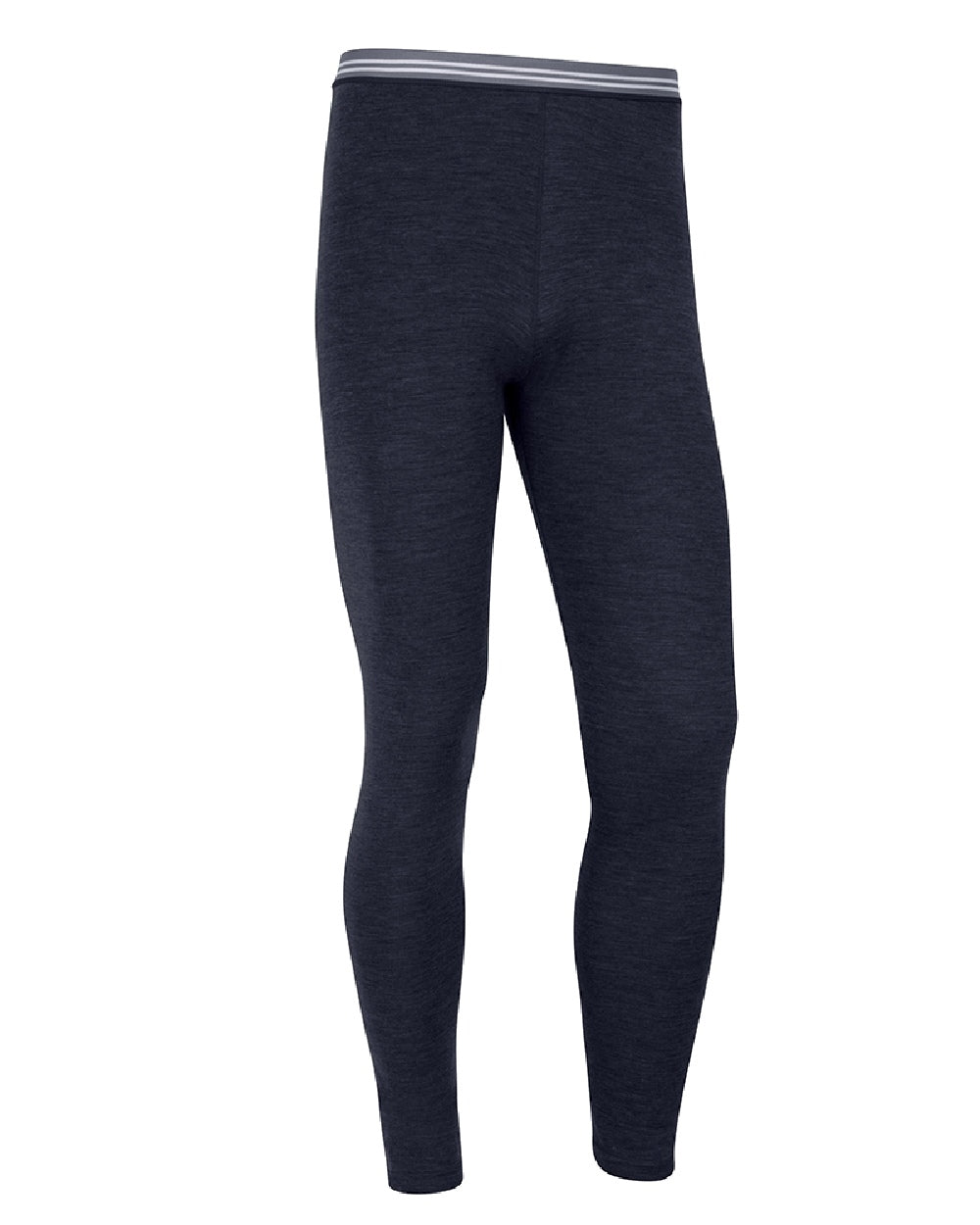 Navy Coloured Hoggs of Fife 100% Merino Wool Long Pants on white background