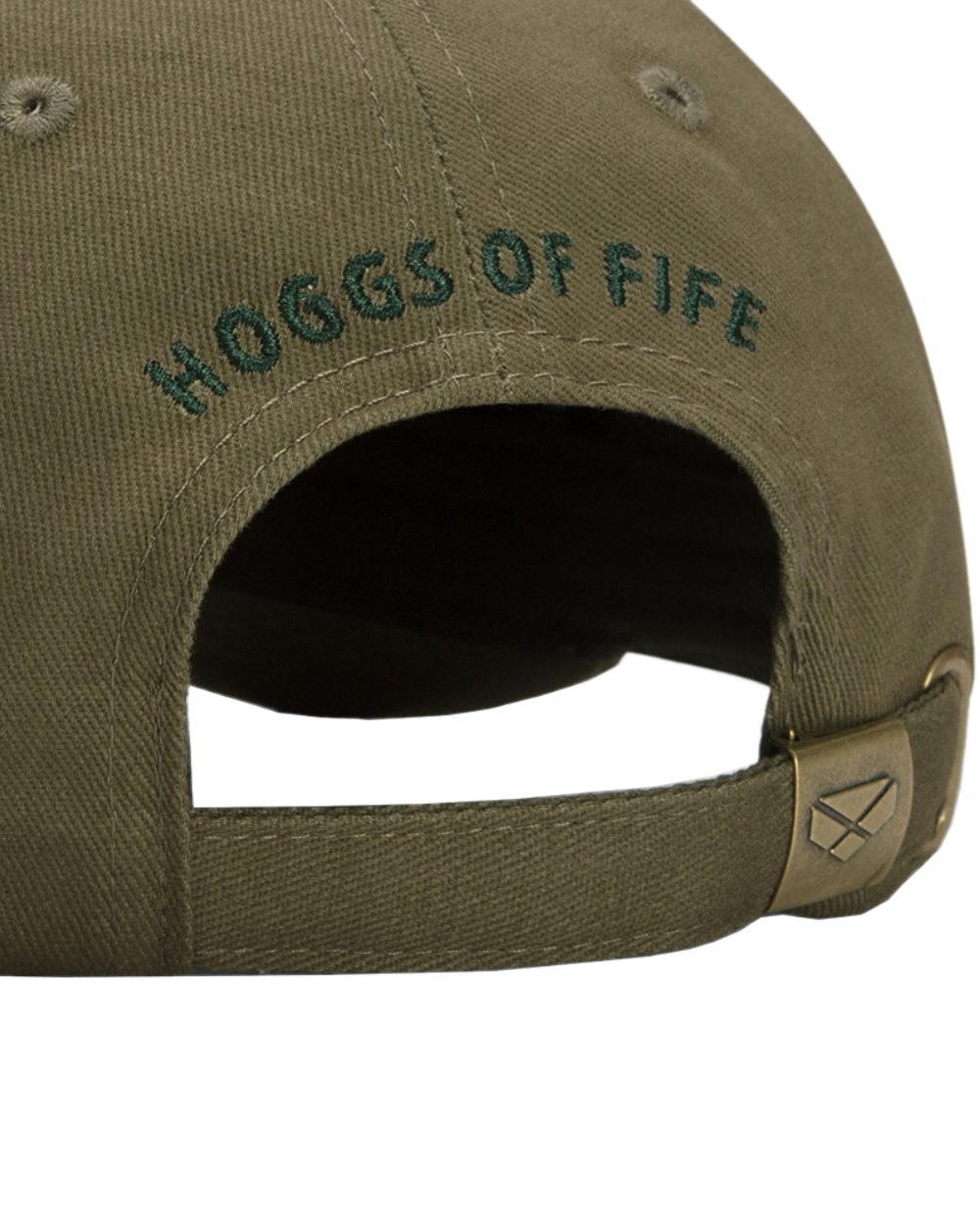 Olive Coloured Hoggs of Fife 1888 Baseball Cap on white background