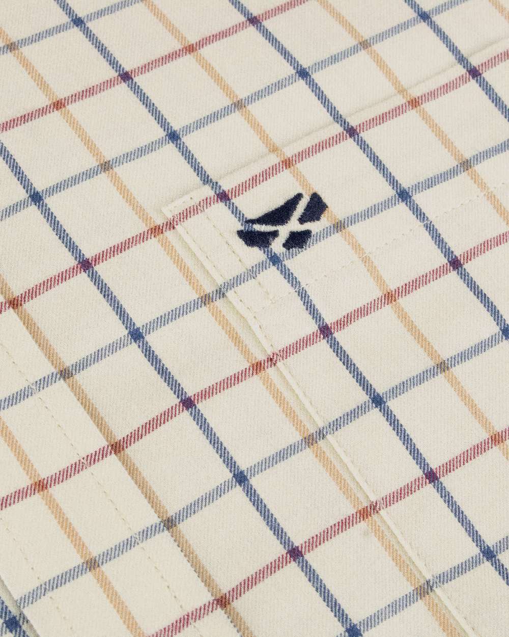 Ivory Tattersall Coloured Hoggs of Fife Ambassador Tattersall Shirt on white background