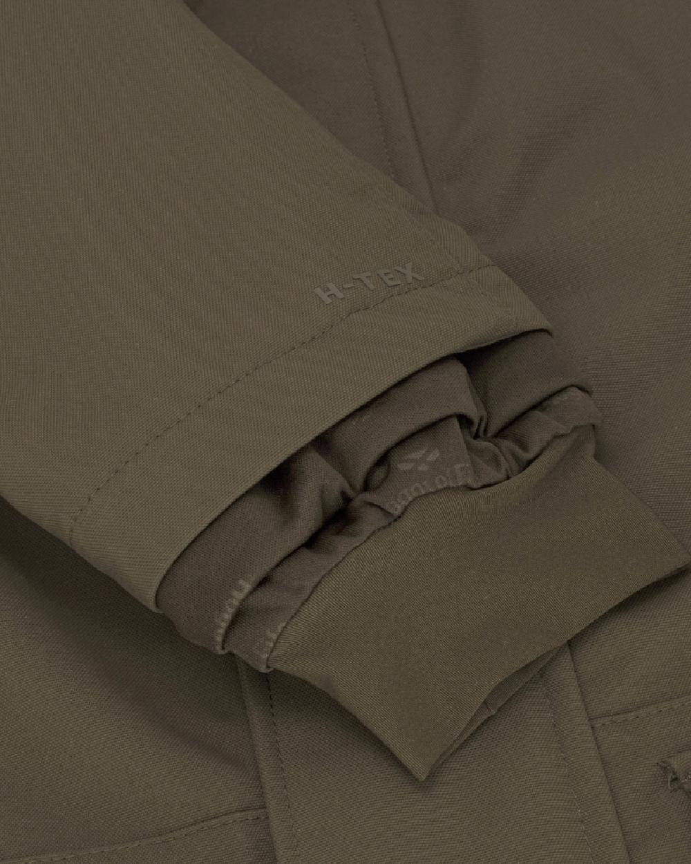 Green Coloured Hoggs of Fife Ballater Waterproof Field Jacket on white background