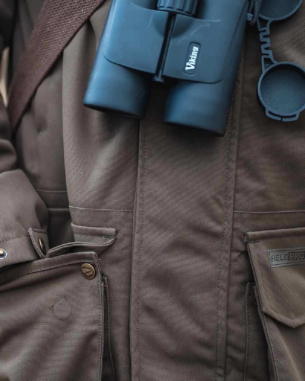Green Coloured Hoggs of Fife Ballater Waterproof Field Jacket on white background
