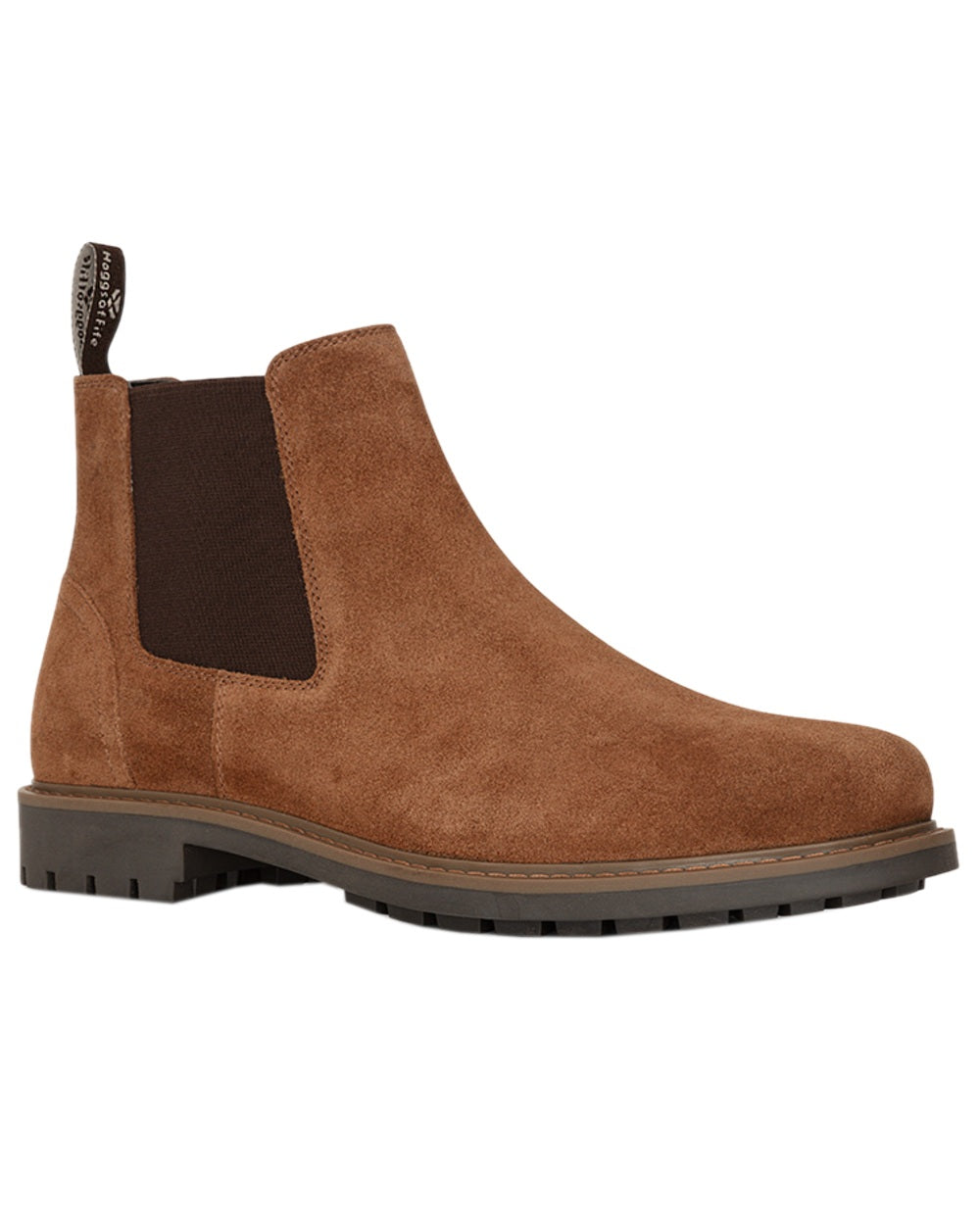 Coffee Suede Coloured Hoggs of Fife Banff Country Dealer Boots on white background