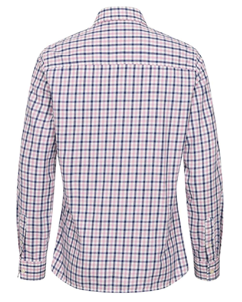 Navy Pink Coloured Hoggs of Fife Becky II Shirt on white background