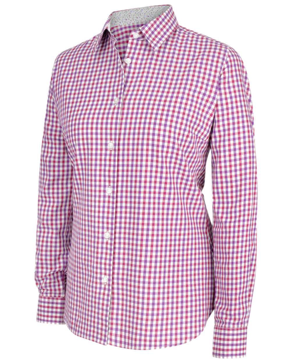 Violet Cerise Coloured Hoggs of Fife Becky II Shirt on white background