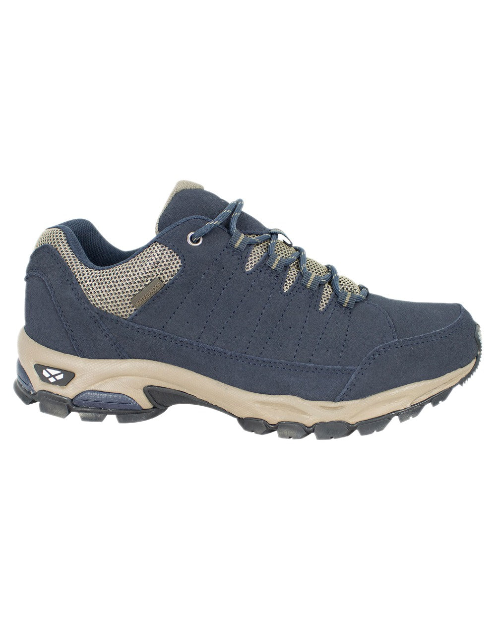 Navy Coloured Hoggs of Fife Cairn Pro Waterproof Hiking Shoes on white background