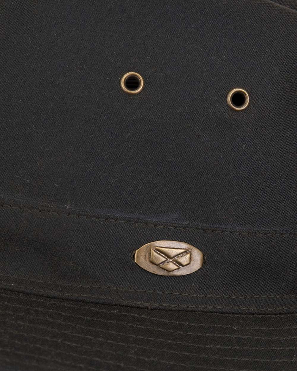 Antique Olive Coloured Hoggs of Fife Caledonia Waxed Hat on white background