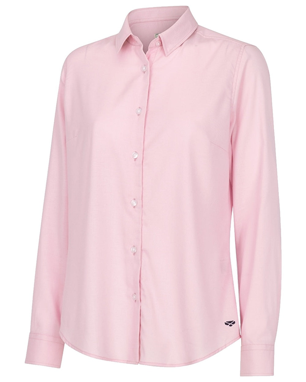 Pink Coloured Hoggs of Fife Callie Twill Ladies Check Shirt on white background