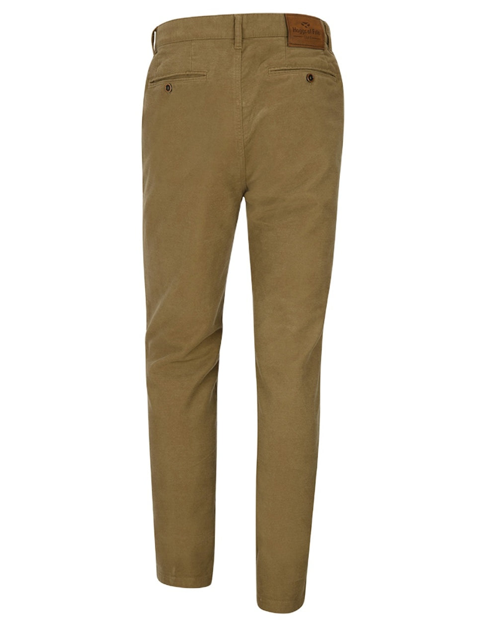 Dried Moss Coloured Hoggs of Fife Carrick Stretch Technical Moleskin Trousers on white background