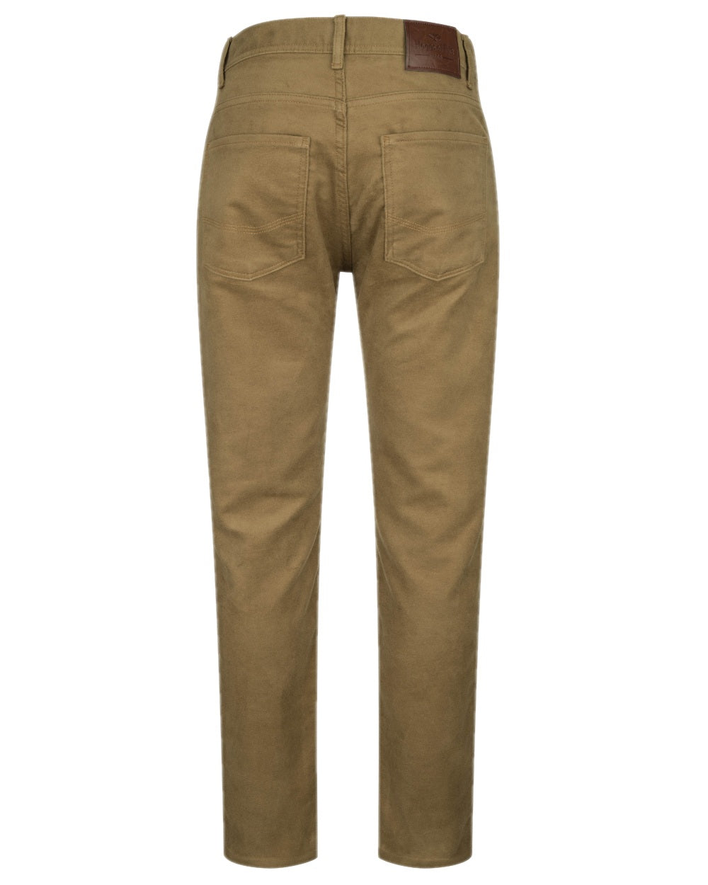 Dried Moss Coloured Hoggs of Fife Carrick Technical Stretch Moleskin Jeans on white background