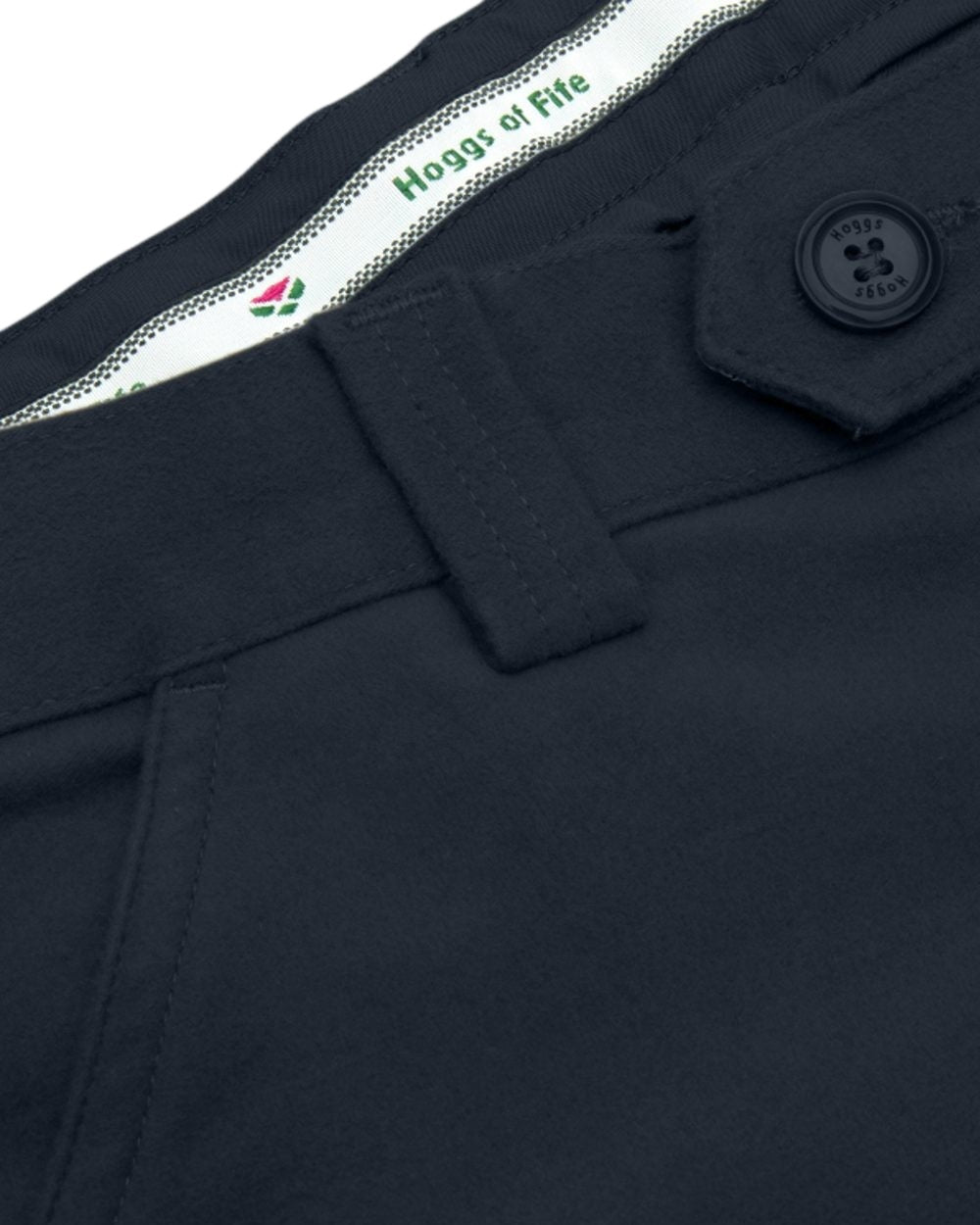 Navy Coloured Hoggs of Fife Carrick Technical Stretch Moleskin Jeans on white background