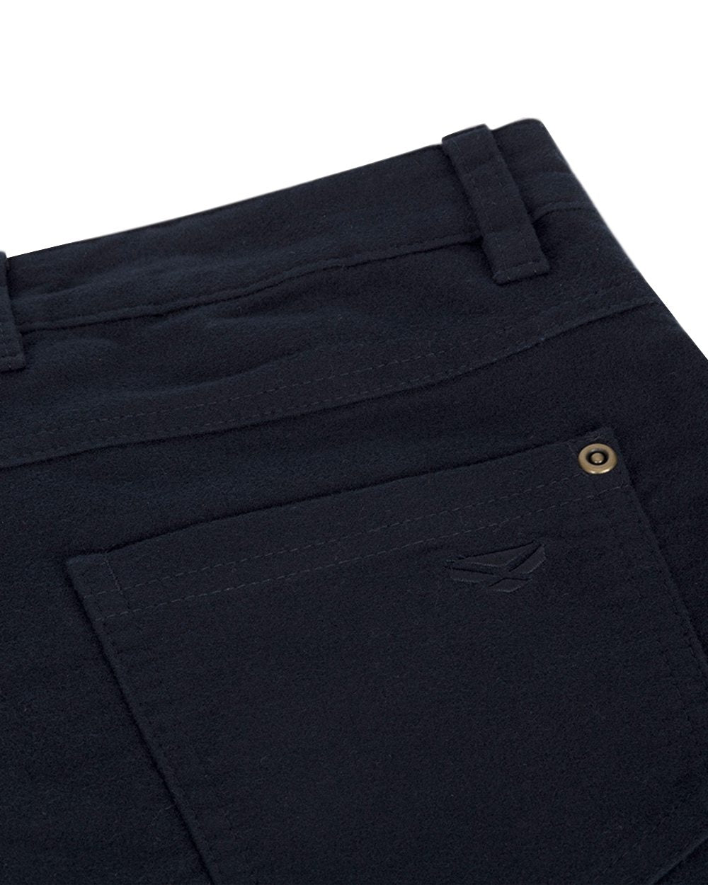 Midnight Navy Coloured Hoggs of Fife Catrine Ladies Technical Stretch Moleskin Jeans on white background
