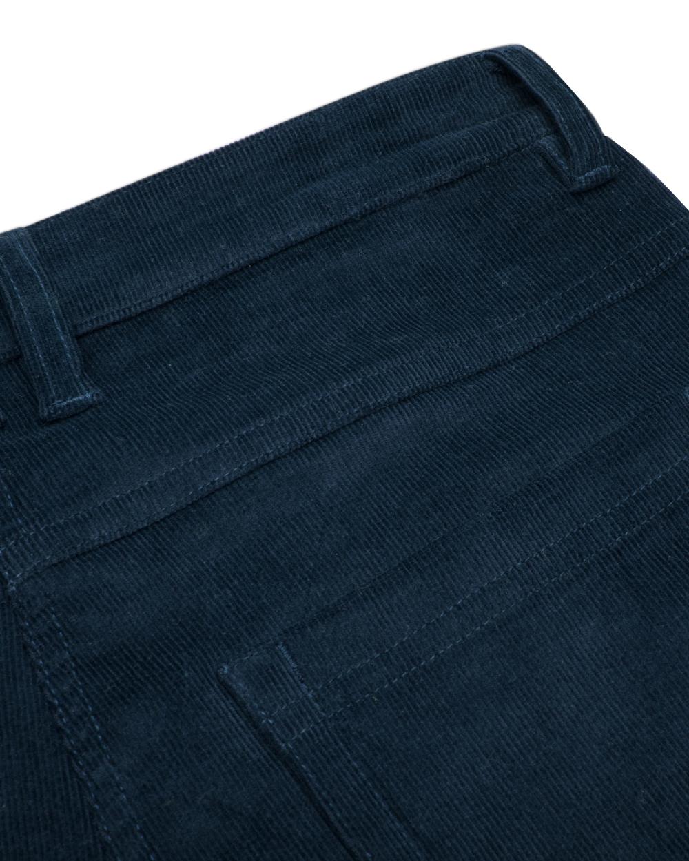 Midnight Navy Coloured Hoggs of Fife Ceres Ladies Stretch Cord Jeans on white background