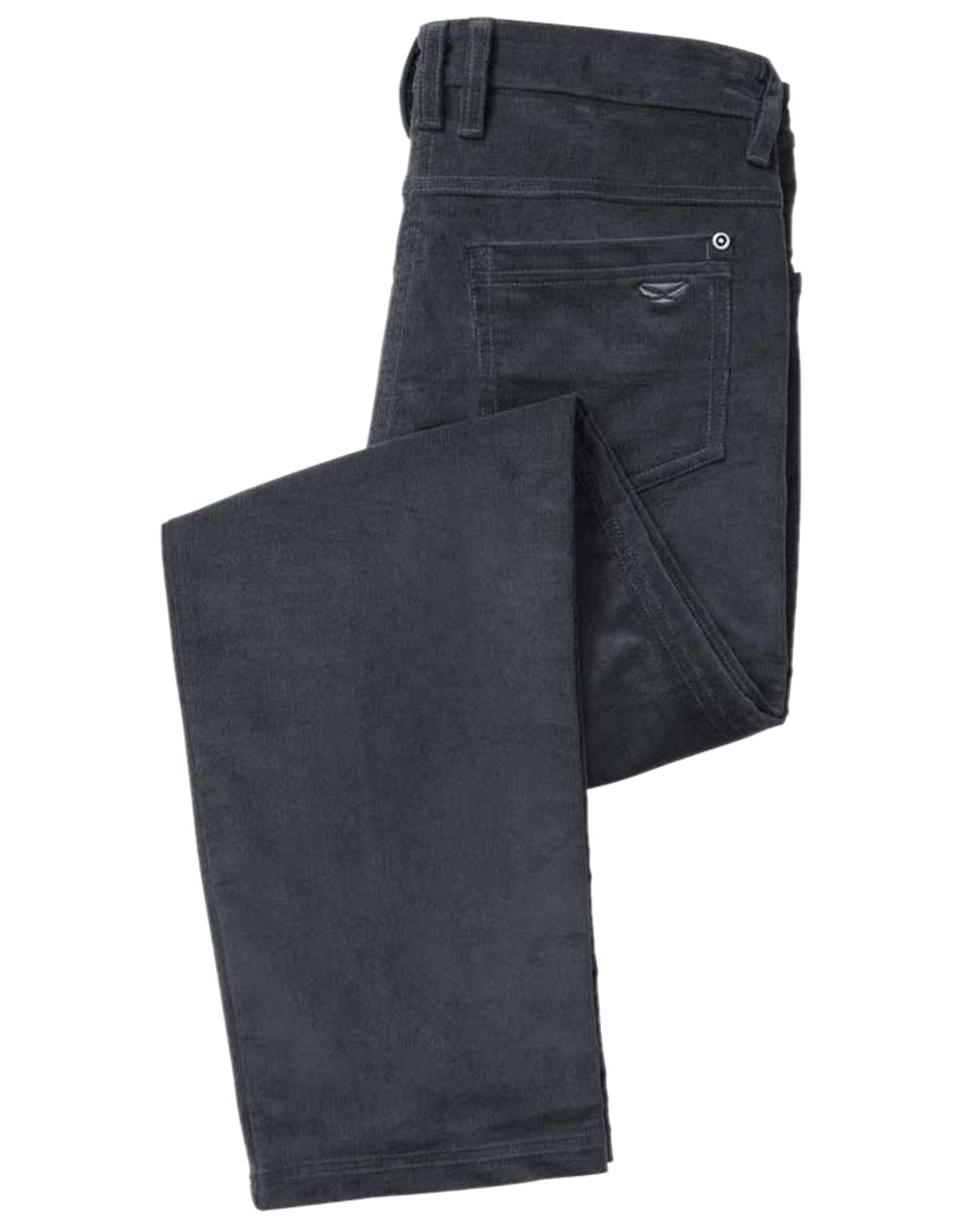 Smokey Grey Coloured Hoggs of Fife Ceres Ladies Stretch Cord Jeans on white background