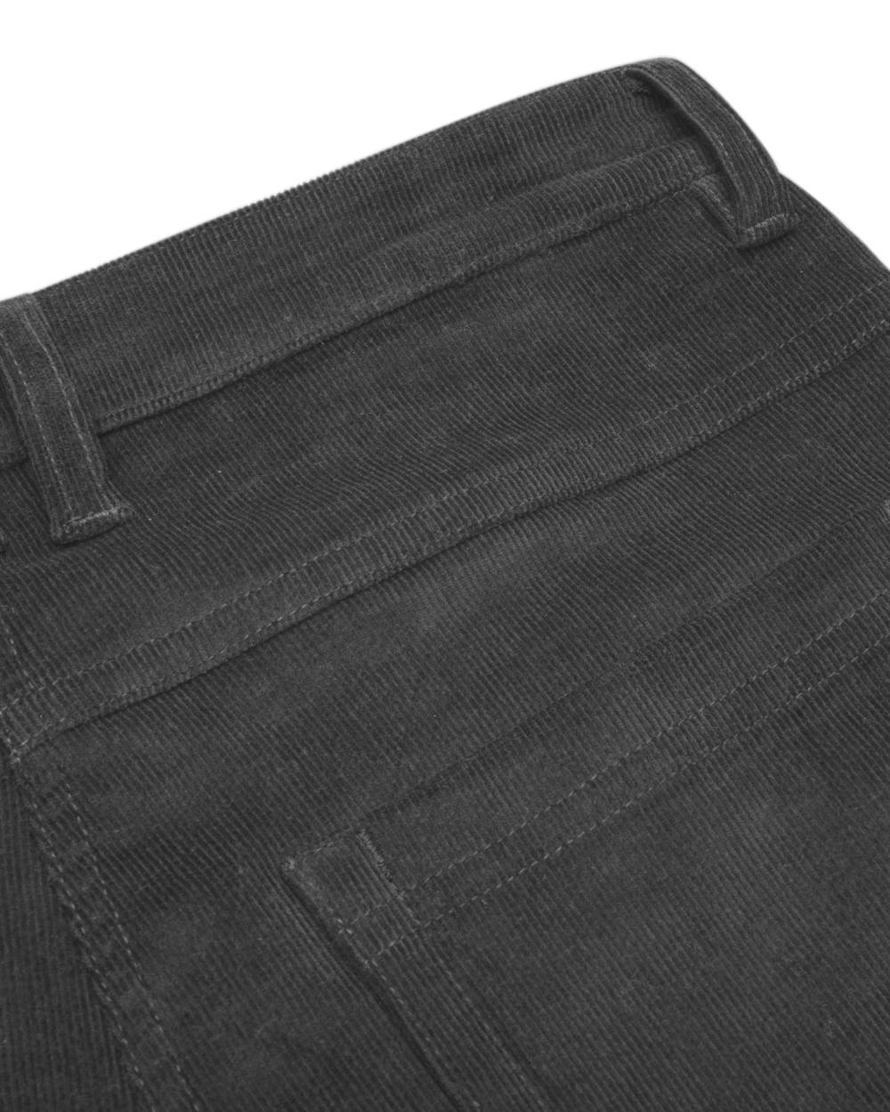 Smokey Grey Coloured Hoggs of Fife Ceres Ladies Stretch Cord Jeans on white background