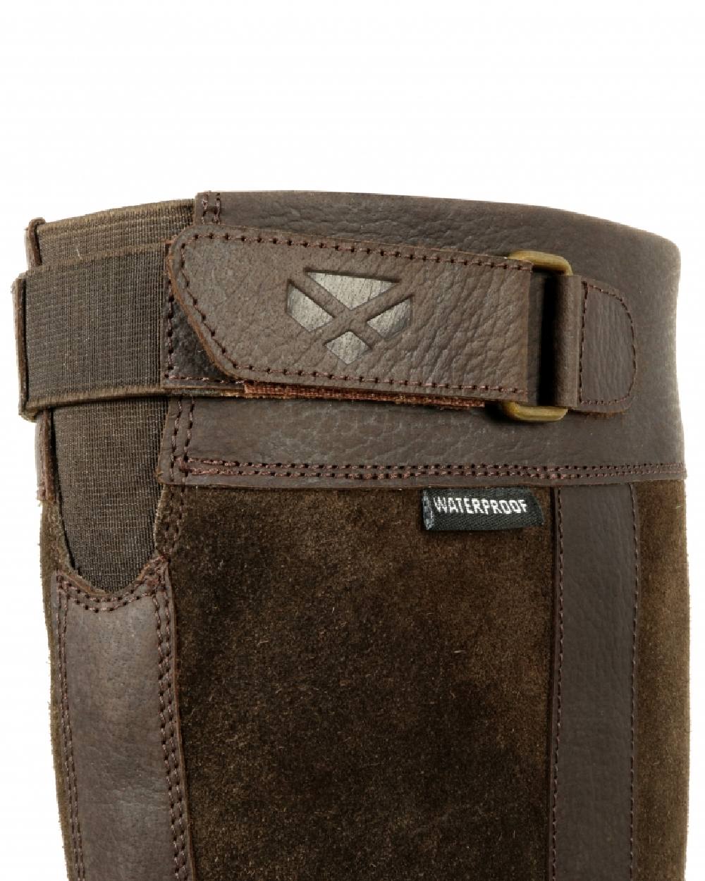 Dark Brown Coloured Hoggs of Fife Cleveland II Womens Country Boots on white background