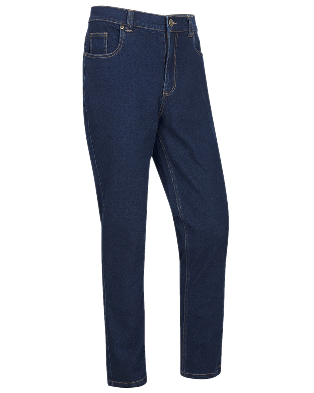 Dark Indigo Coloured Hoggs of Fife Clyde Comfort Denim Jeans on white background