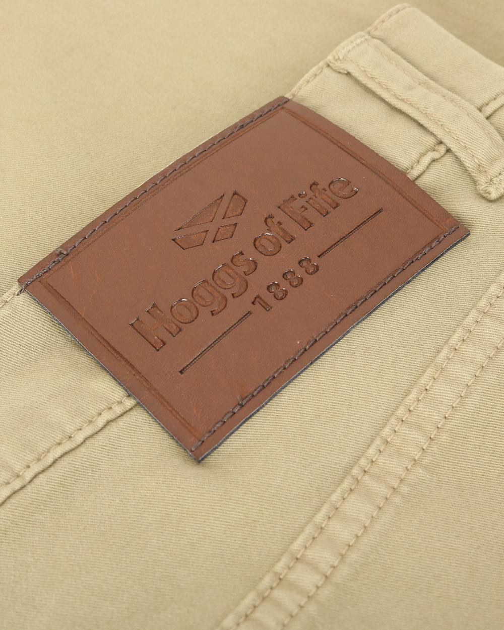 Stone Coloured Hoggs of Fife Dingwall Jeans on white background