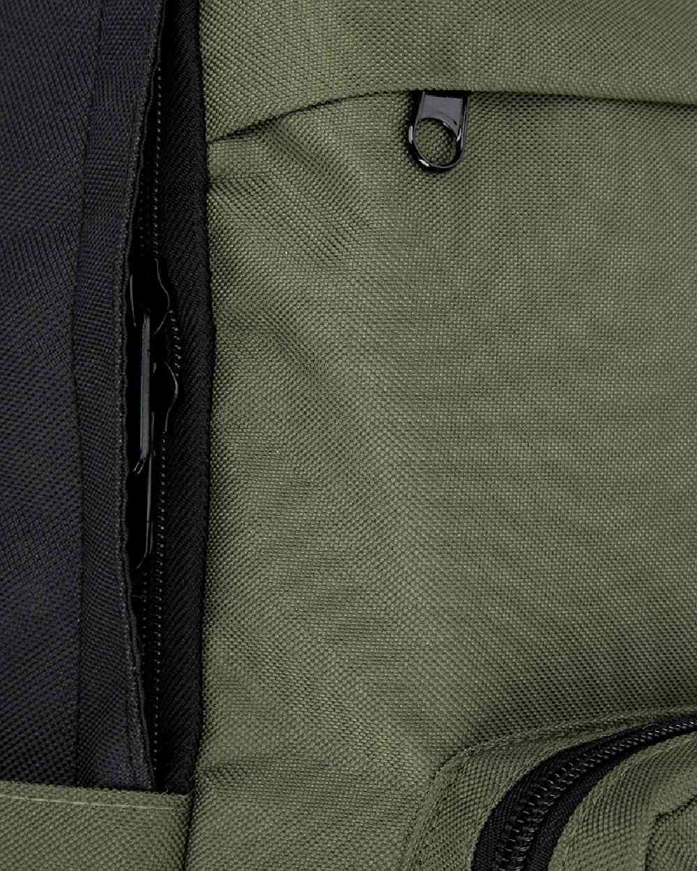 Green Black Coloured Hoggs of Fife Field & Trek Backpack on white background