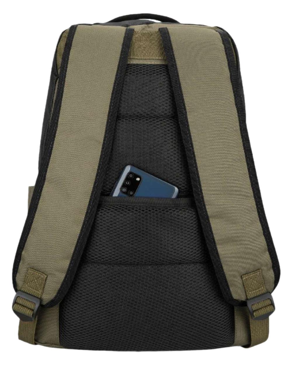 Green Black Coloured Hoggs of Fife Field & Trek Backpack on white background