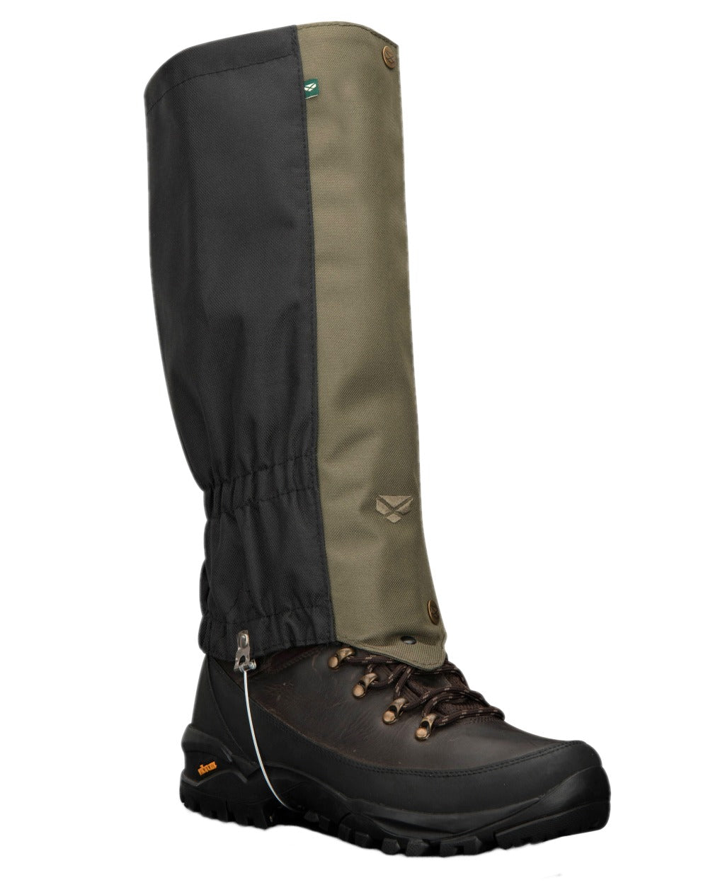 Green Black Coloured Hoggs of Fife Field & Trek Gaiters on white background