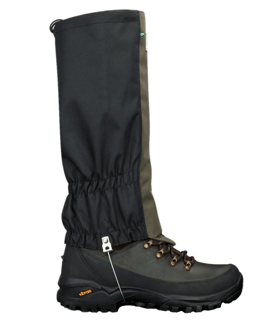 Green Black Coloured Hoggs of Fife Field & Trek Gaiters on white background