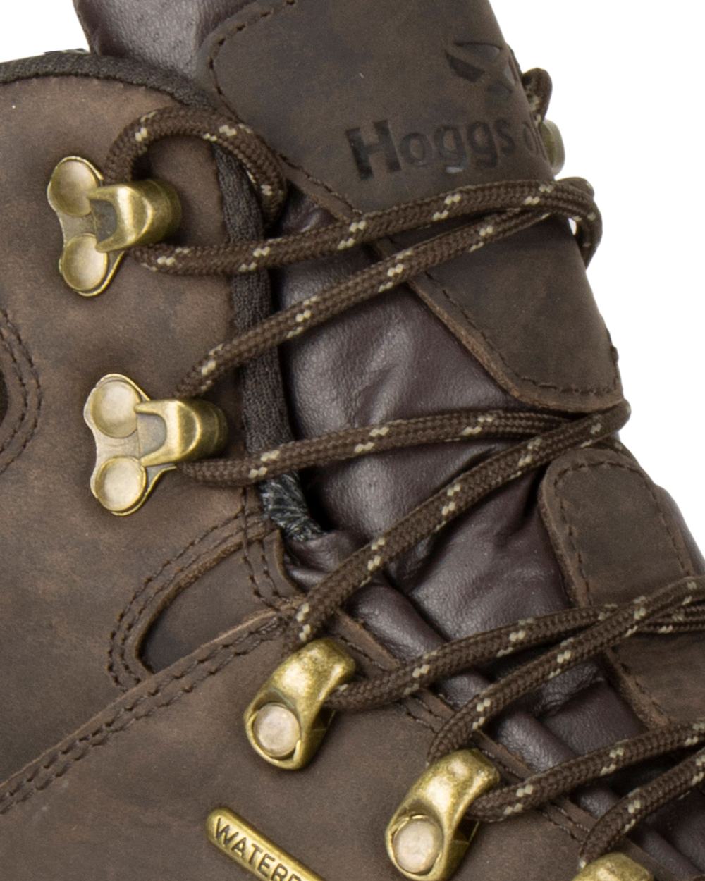 Brown Coloured Hoggs of Fife Glencoe Waxy Leather Trek Boot on white background